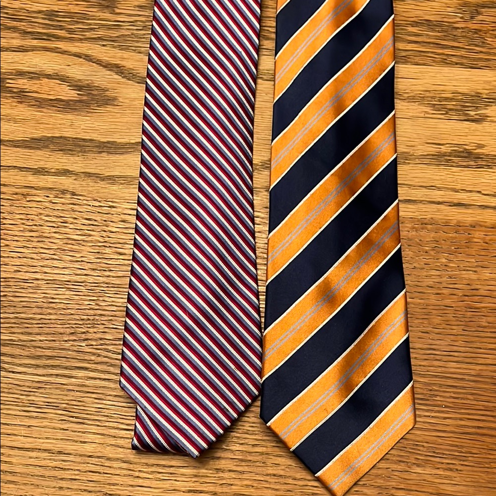 2 100 Silk Striped Ties